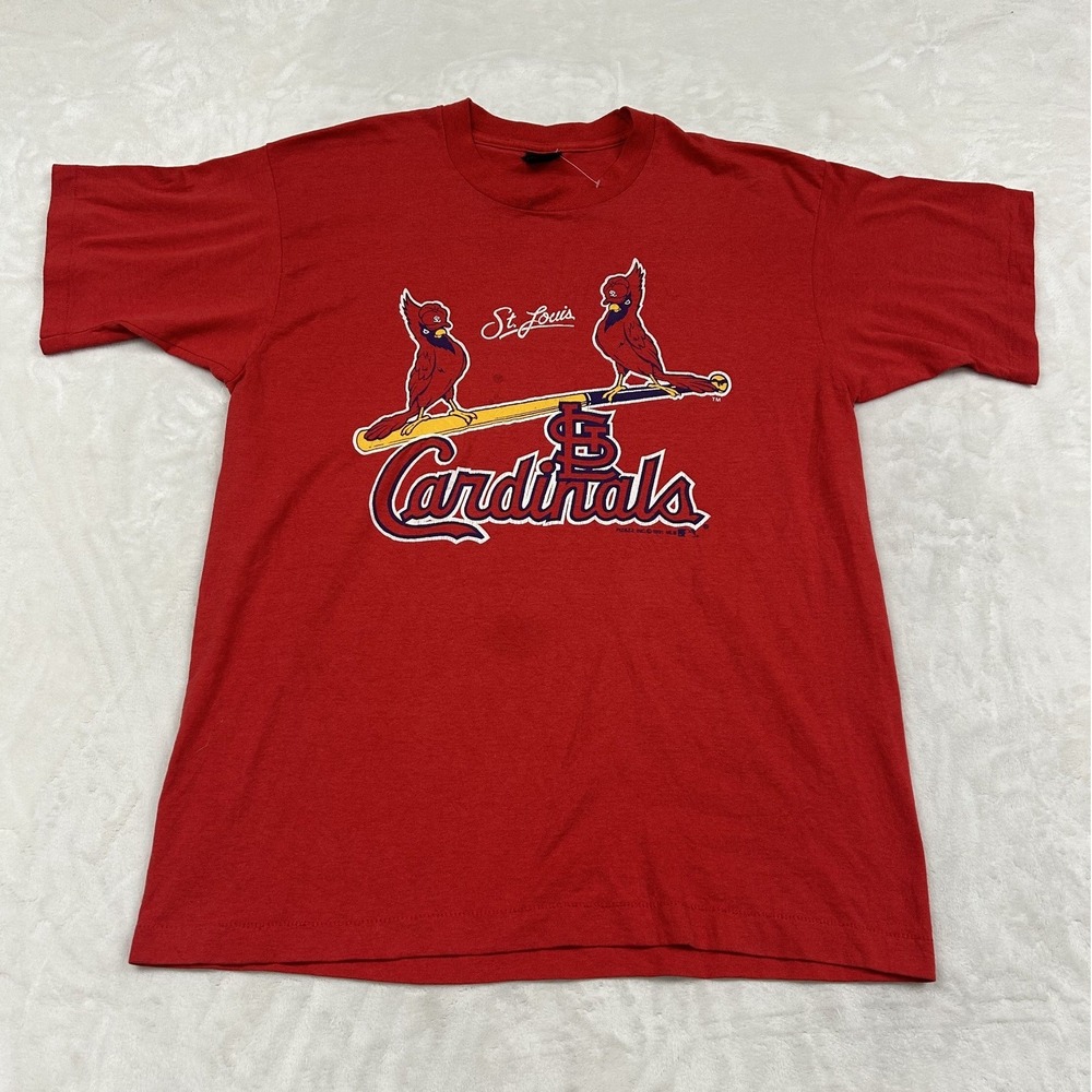 Screen Stars T-Shirt Mens XL Red St. Louis Cardinals 1991 MLB Vintage 90s USA